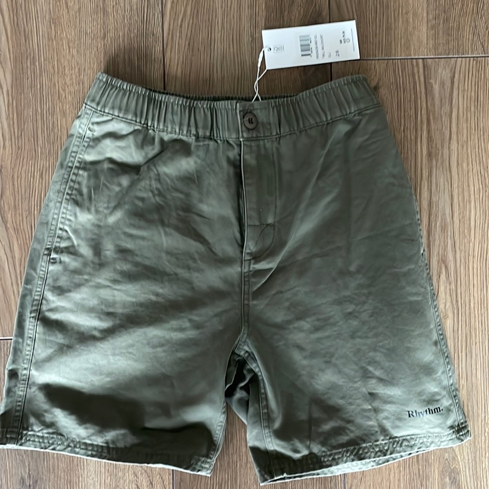 Rhythm Twill Walkshort - Olive (size 28)